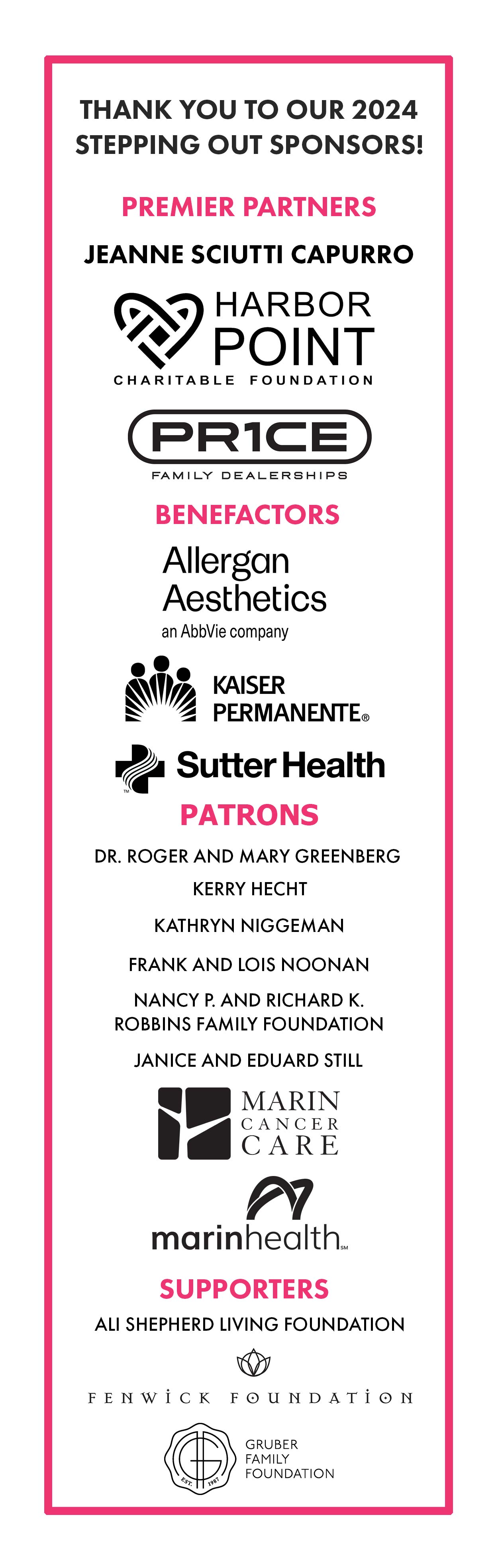 Thank you to our 2024 Sponsors!